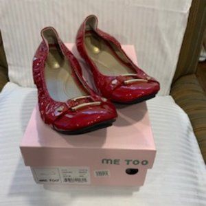 Women's Red Patent Flat